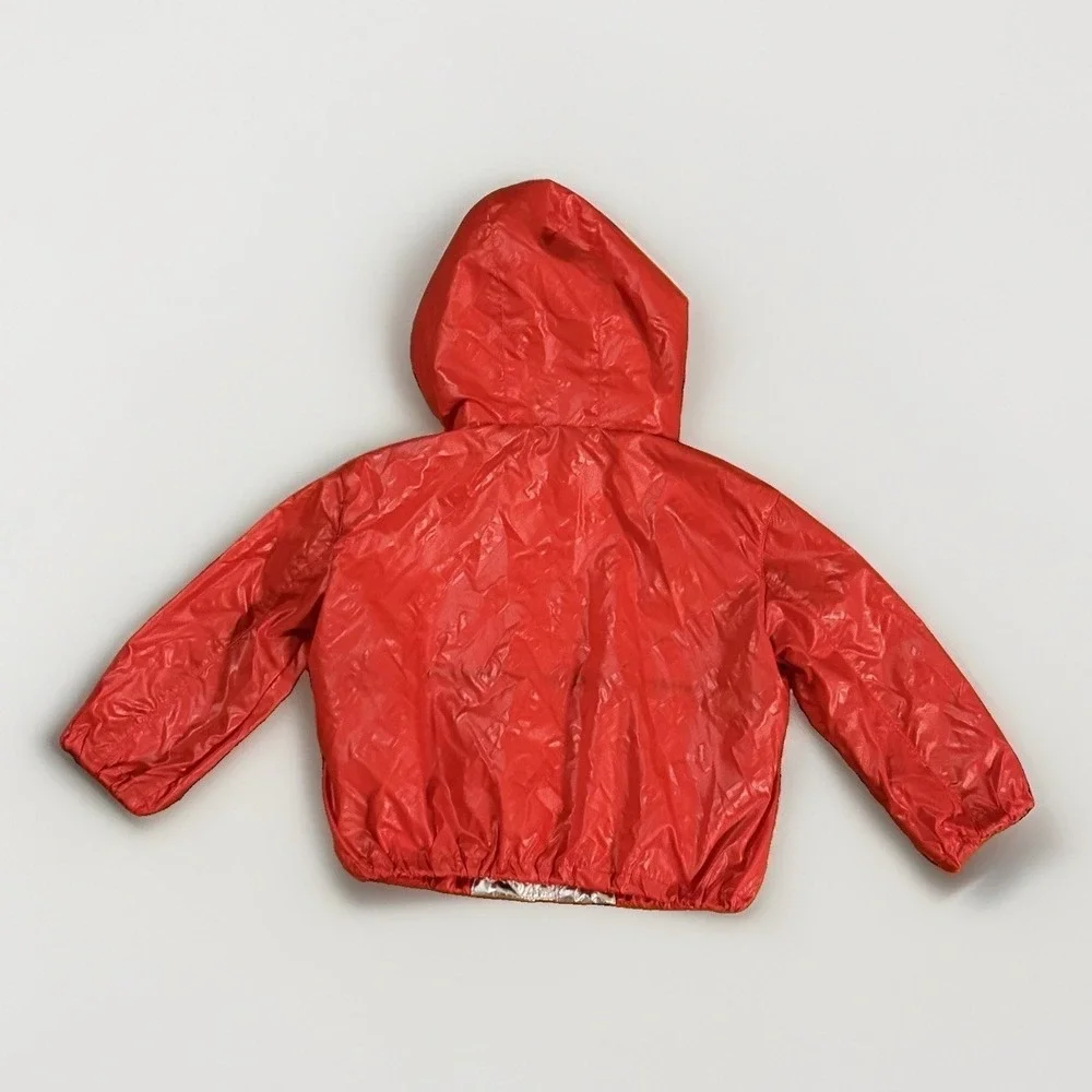 Burberry Boys Bright Red Lorenzo Lightweight Hooded logo Jacket size 2T